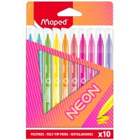 Maped Feutre de coloriage NEON, étui carton de 10