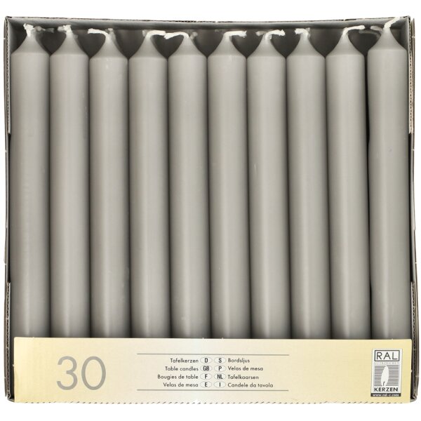 STARPAK Tafelkerzen, 21 mm, rot, 30er Pack