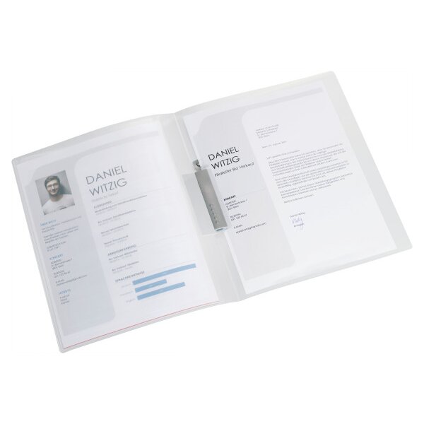 KOLMA Klemmhefter Tender A4 10.016.00 transparent, 2-teilig