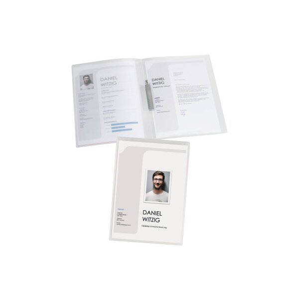 KOLMA Klemmhefter Tender A4 10.016.00 transparent, 2-teilig