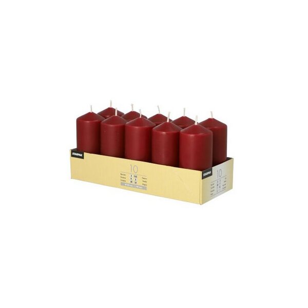 STARPAK Stumpenkerze, Durchmesser: 40 mm, goldgelb