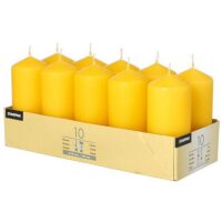 STARPAK Stumpenkerze, Durchmesser: 40 mm, goldgelb