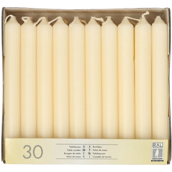 STARPAK Tafelkerzen, 21 mm, bordeaux, 30er Pack