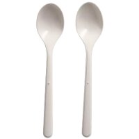 PAPSTAR Circulware Mehrweg-Kaffeelöffel, Länge: 130 mm, weiss