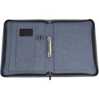 WEDO Serviette classeur DENIM, A4, en polyester, bleu...