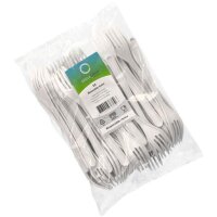 PAPSTAR Circulware Mehrweg-Gabeln, Länge: 185 mm, weiss