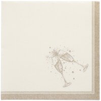 PAPSTAR Serviette ROYAL Collection Festivities, or