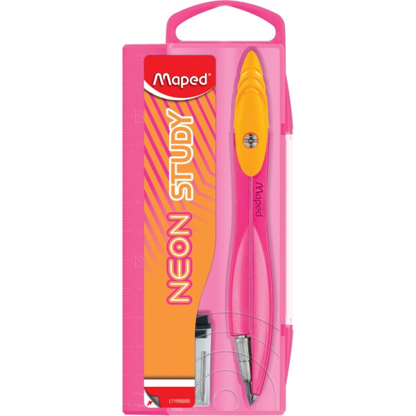 Maped Coffret de compas STUDY NEON, assorti