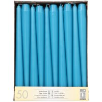 STARPAK Bougie de chandelier, 22 mm, pack de 50, turquoise