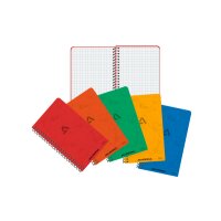 AURORA Spiralheft 8x13,5cm 1450GQ5 assortiert, kariert...