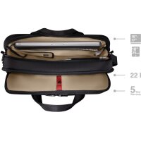 WENGER Laptop Briefcase 16 - 17inch 653498 Meteor Brief Black