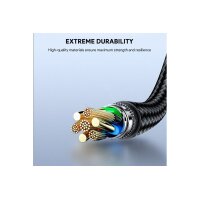 AUKEY Cable USB-C-to-C KevlarCore CB-NCC1 BK Nylon Braided,1.0m,60W, Bl.