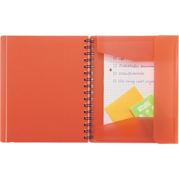 KOLMA Carnet Easy KolmaFlex A5 06.551.04 rouge, quadrillé 5mm 100 flls.