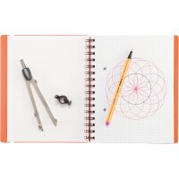 KOLMA Notizbuch Easy KolmaFlex A5 06.551.04 rot, kariert...