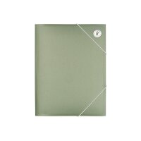 KOLMA Gummizugmappe Weizenstroh A4 11.090.01 grün