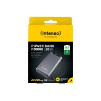 INTENSO Powerbank F20000, grey 7332054 20000 mAh, USB-A,...
