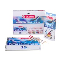 TALENS Aquarelle Combi Set 12x12ml 9022094M Peinture, pinceau, papier