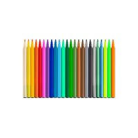 FABER-CASTELL Filzstifte Dino 554222 inkl. Sticker 24...
