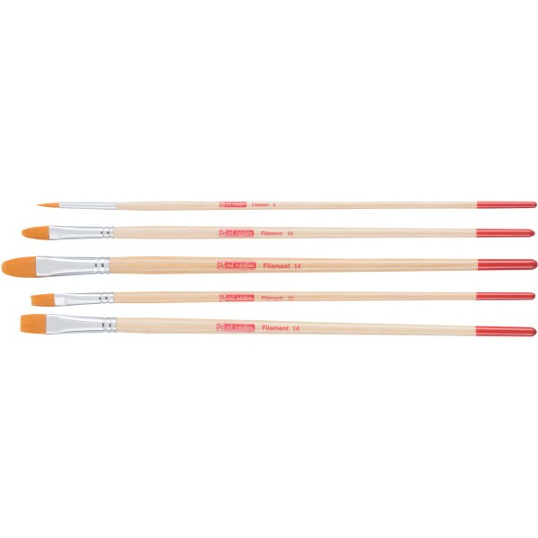TALENS Set de pinceaux huile et acryl 9099235M ronds, plats, lin.chat 5 pcs.