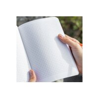 SIGEL Notizbuch Re-up Tea A5 RU200 kalkweiss kariert 100 S.