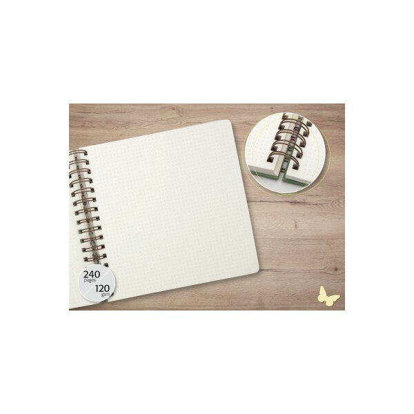 JOLIE Spiralbuch Wild Herbs A5 JQ200 dots 240 Blatt