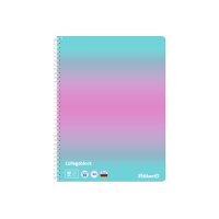 PELIKAN Spiralblock A4 400197019 kariert mint/rosa