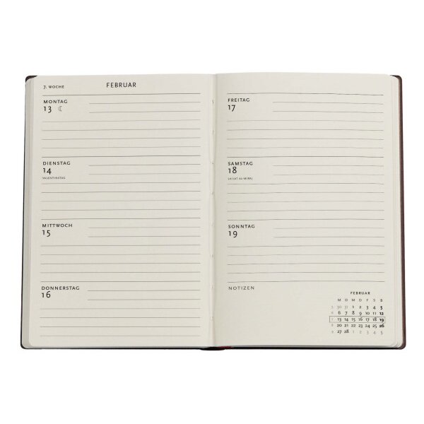 PAPERBLANKS Agenda Der Obstgarten 2027 DD1751-7 1W/2S HOR Mini HC DE 9.5x14cm