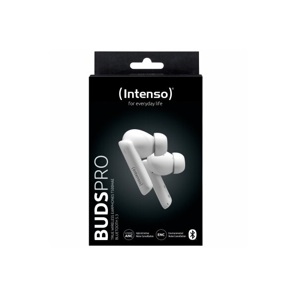 INTENSO Buds Pro Wirel. Earphones 3720502 T502AE, Hybrid ANC, white