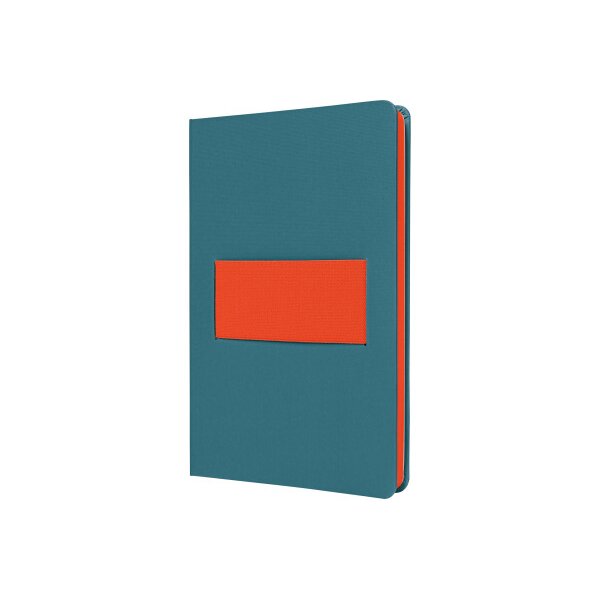 SIGEL Notizbuch Linescape A5 LS205 blau/papaya liniert 176 S.