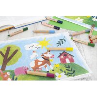 EBERHARD FABER Buntstift 3in1 Jumbo MINI MAXI, 12er Etui