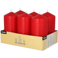 STARPAK Stumpenkerze, Durchmesser: 60 mm, rot