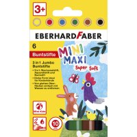 EBERHARD FABER Crayon de couleur 3 en 1 Jumbo MINI MAXI