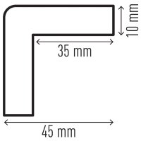 DURABLE Profilé de protection C35,...