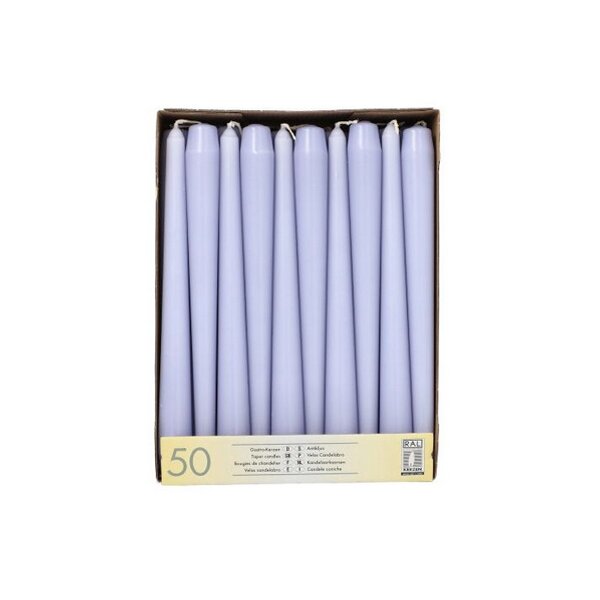 STARPAK Leuchterkerzen, 22 mm, fuchsia, 50er Pack