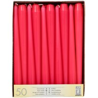 STARPAK Bougie de chandelier, 22 mm, pack de 50, fuchsia