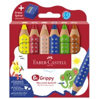 FABER-CASTELL Crayon de couleur Grippy, étui...