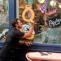 Sharpie Kreativmarker ACRYLIC, Pinselspitze, parang