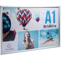 EXACOMPTA Cadre porte-affiche en aluminium, A1, argent