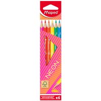Maped Dreikant-Buntstift NEON, 6er Kartonetui