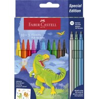 FABER-CASTELL Feutre Dino, étui en carton 10+3