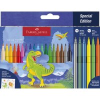 FABER-CASTELL Feutre Dino, étui en carton 10+3