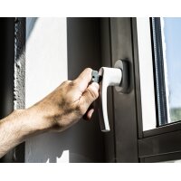 BRÜDER MANNESMANN Sicherheits-Fenstergriff-Set, weiss