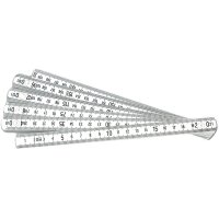 BRÜDER MANNESMANN Mètre pliant en PVC, 2,0 m,...