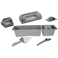 BRÜDER MANNESMANN Kit de peintre, 9 pièces, gris