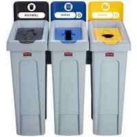 Rubbermaid Slim Jim Recycling-Station, Etikettensatz