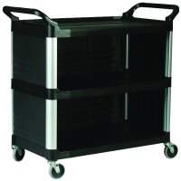Rubbermaid Mehrzweckwagen X-Tra Cart, 3 Etagen, schwarz