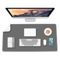 deflecto Sous-main, 800 x 400 mm, gris/blanc