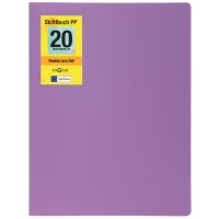 PAGNA Sichtbuch "School", DIN A4, mit 20 Hüllen, lila