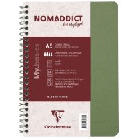 Clairefontaine Spiralbuch NOMADDICT, DIN A5, schwarz