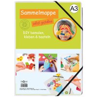 PAGNA Eckspannermappe "DIY", DIN A3, Karton, weiss